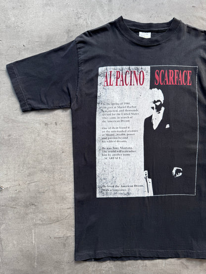 2000s Scarface Al Pacino Dark Graphic Tee | Small, Multicoloured