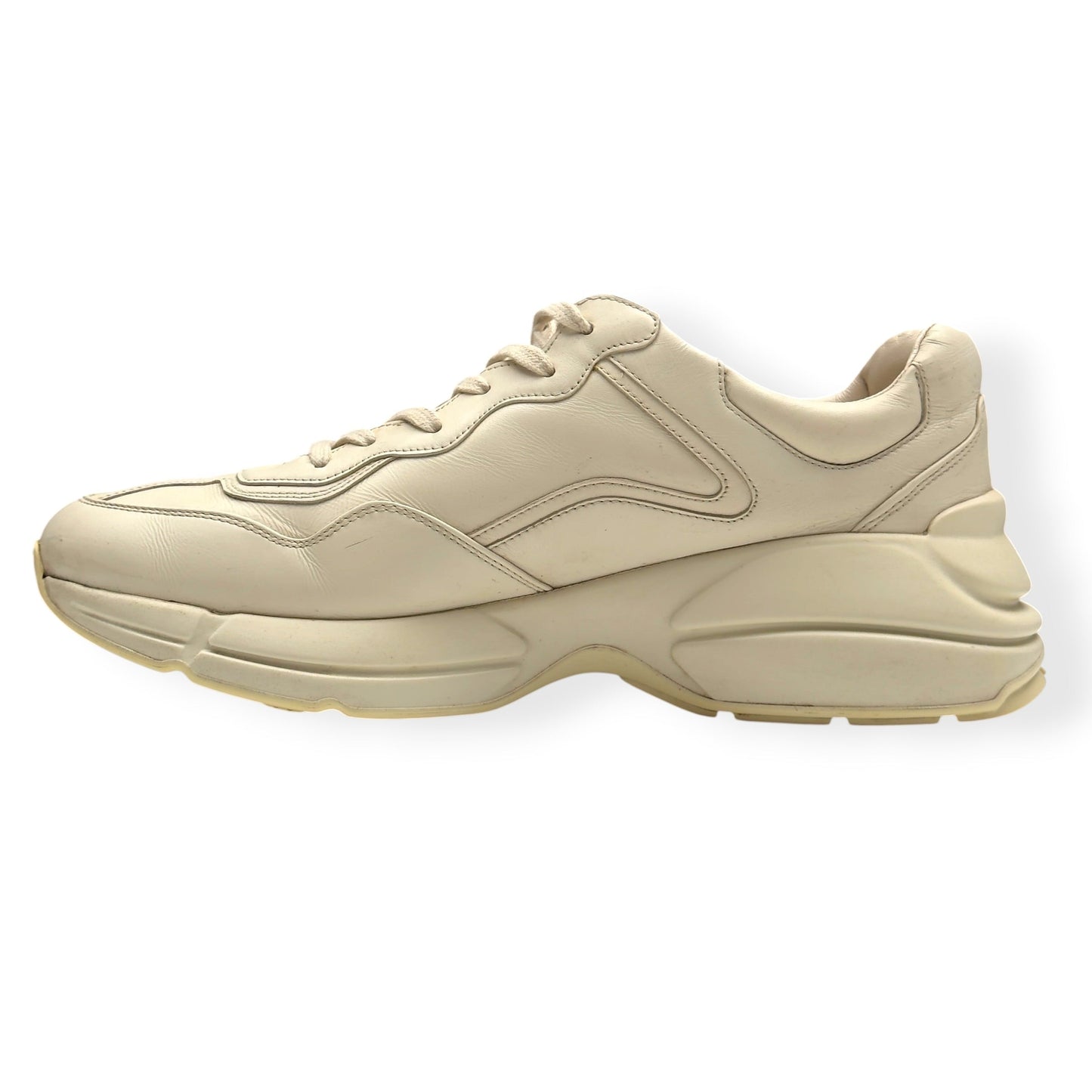 GUCCI RHYTON VINTAGE LOGO SNEAKER ECRU UK10 | UK 10, Ecru