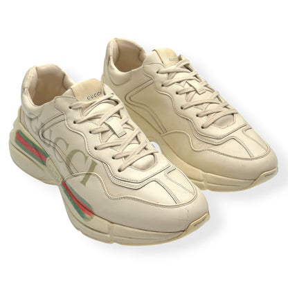 GUCCI RHYTON VINTAGE LOGO SNEAKER ECRU UK10 | UK 10, Ecru