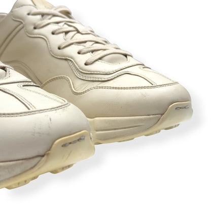 GUCCI RHYTON VINTAGE LOGO SNEAKER ECRU UK10 | UK 10, Ecru