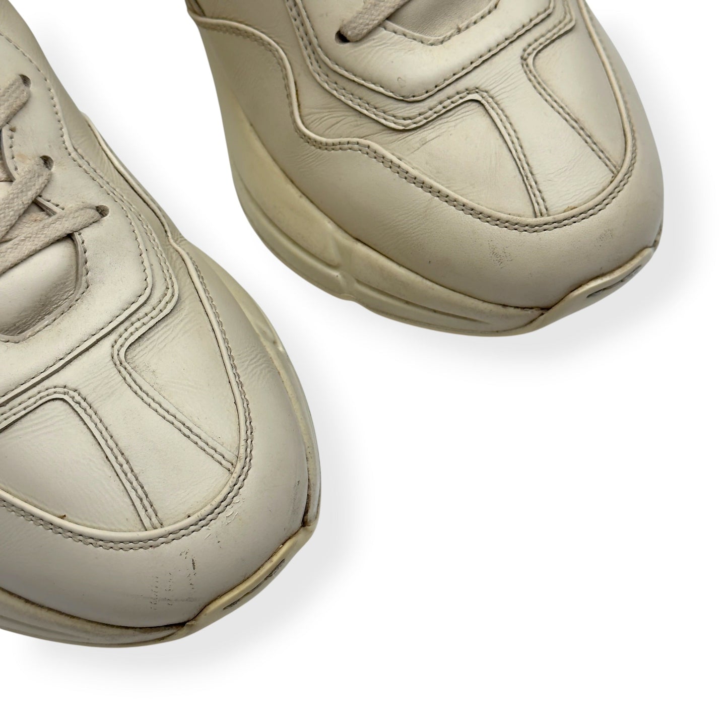 GUCCI RHYTON VINTAGE LOGO SNEAKER ECRU UK10 | UK 10, Ecru