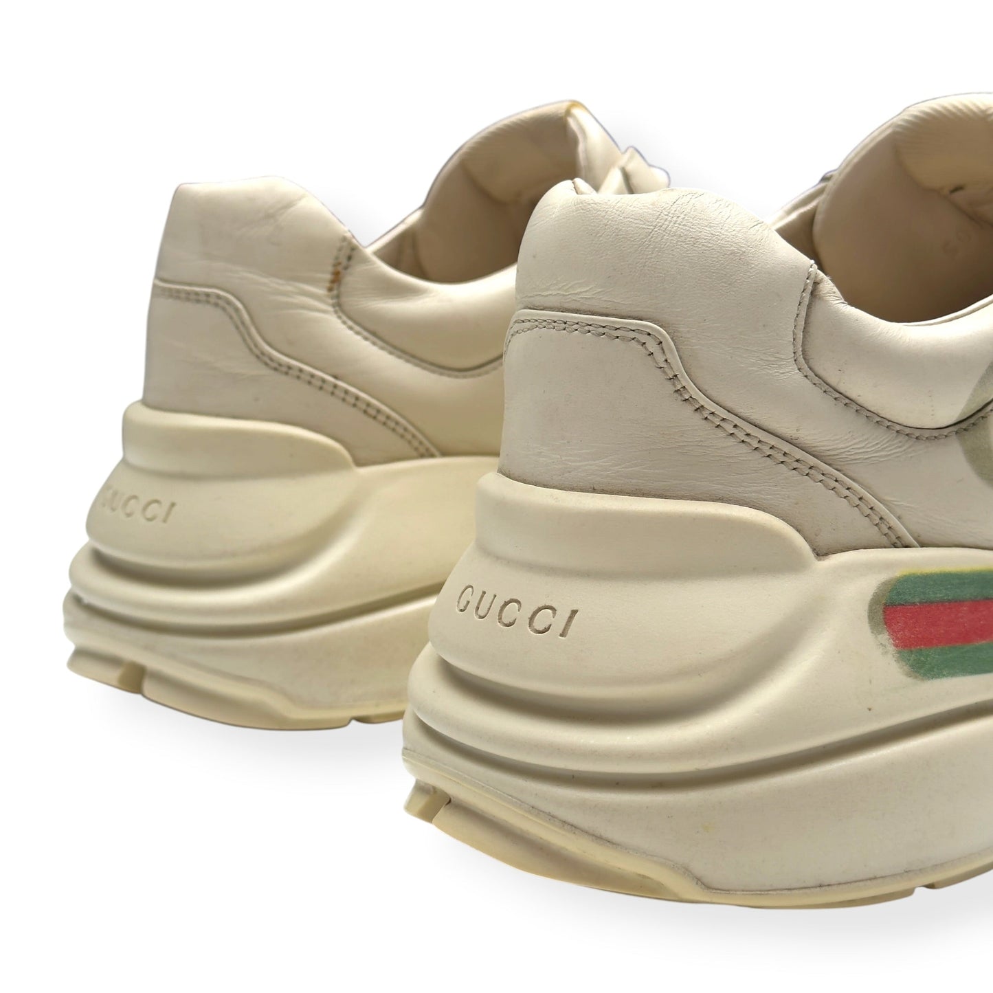 GUCCI RHYTON VINTAGE LOGO SNEAKER ECRU UK10 | UK 10, Ecru