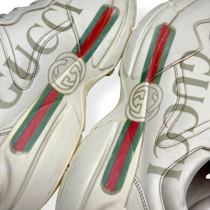 GUCCI RHYTON VINTAGE LOGO SNEAKER ECRU UK10 | UK 10, Ecru