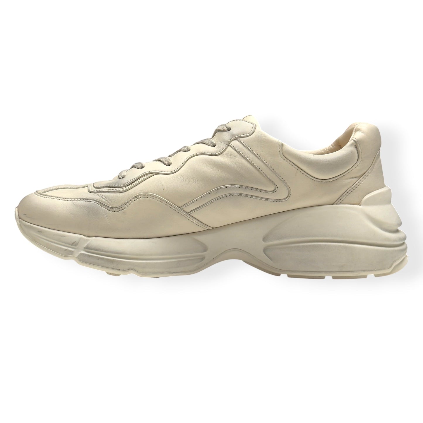 GUCCI RHYTON MOUTH PRINT SNEAKER CREAM / RED UK11 | UK 11, Cream