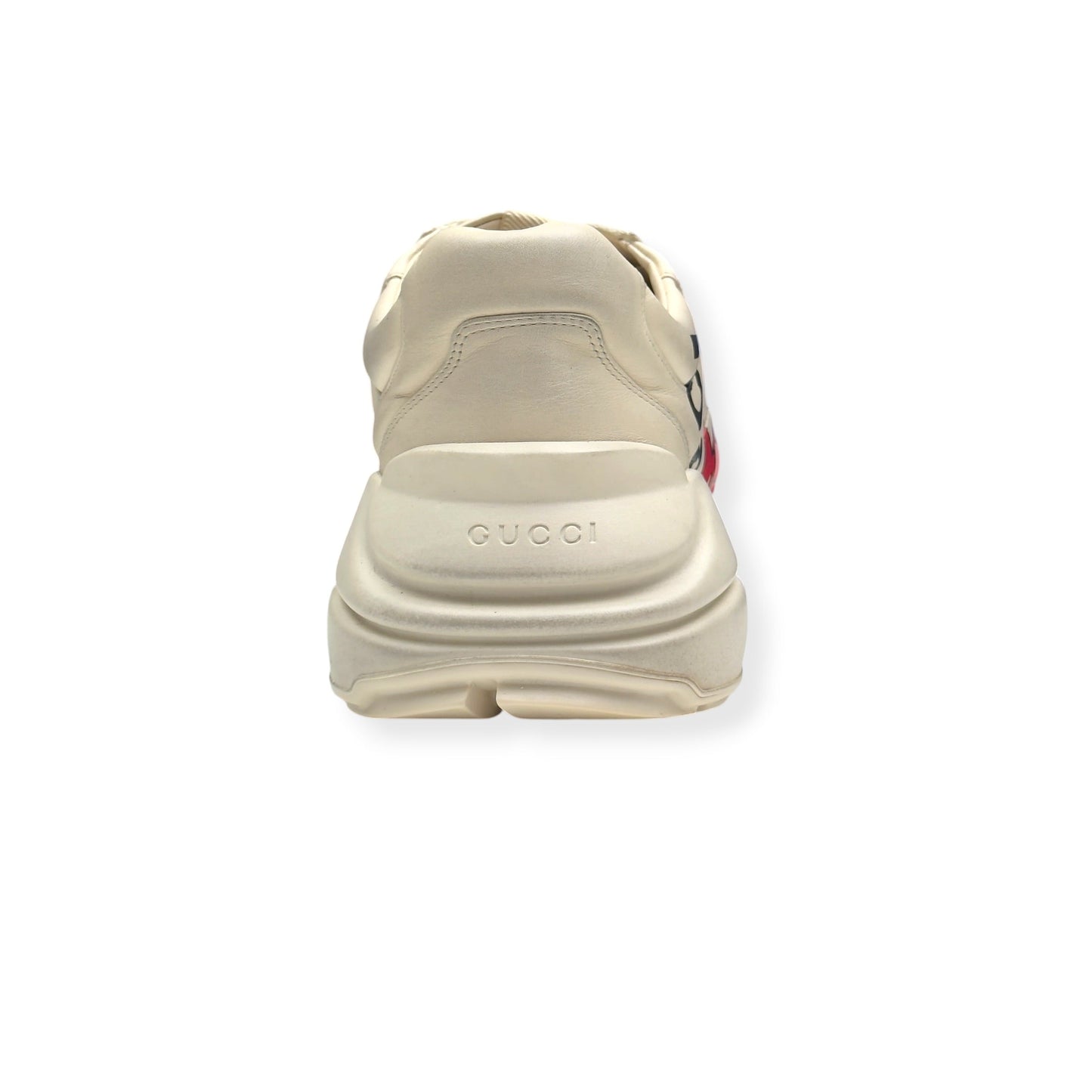 GUCCI RHYTON MOUTH PRINT SNEAKER CREAM / RED UK11 | UK 11, Cream