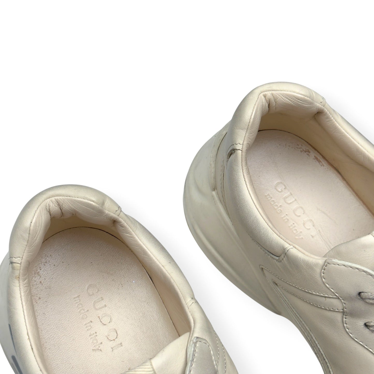 GUCCI RHYTON MOUTH PRINT SNEAKER CREAM / RED UK11 | UK 11, Cream