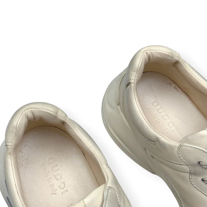 GUCCI RHYTON MOUTH PRINT SNEAKER CREAM / RED UK11 | UK 11, Cream