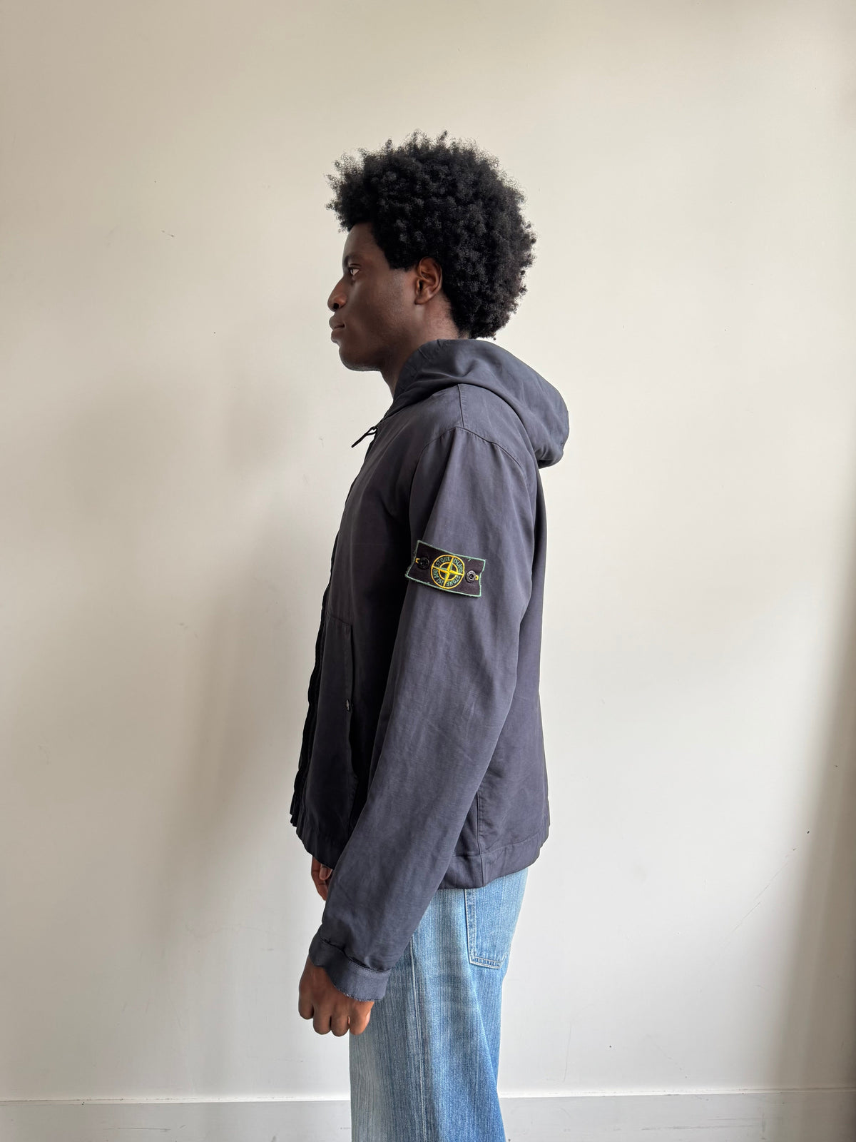 S/S 1996 Stone Island Navy Lightweight Jacket | Medium