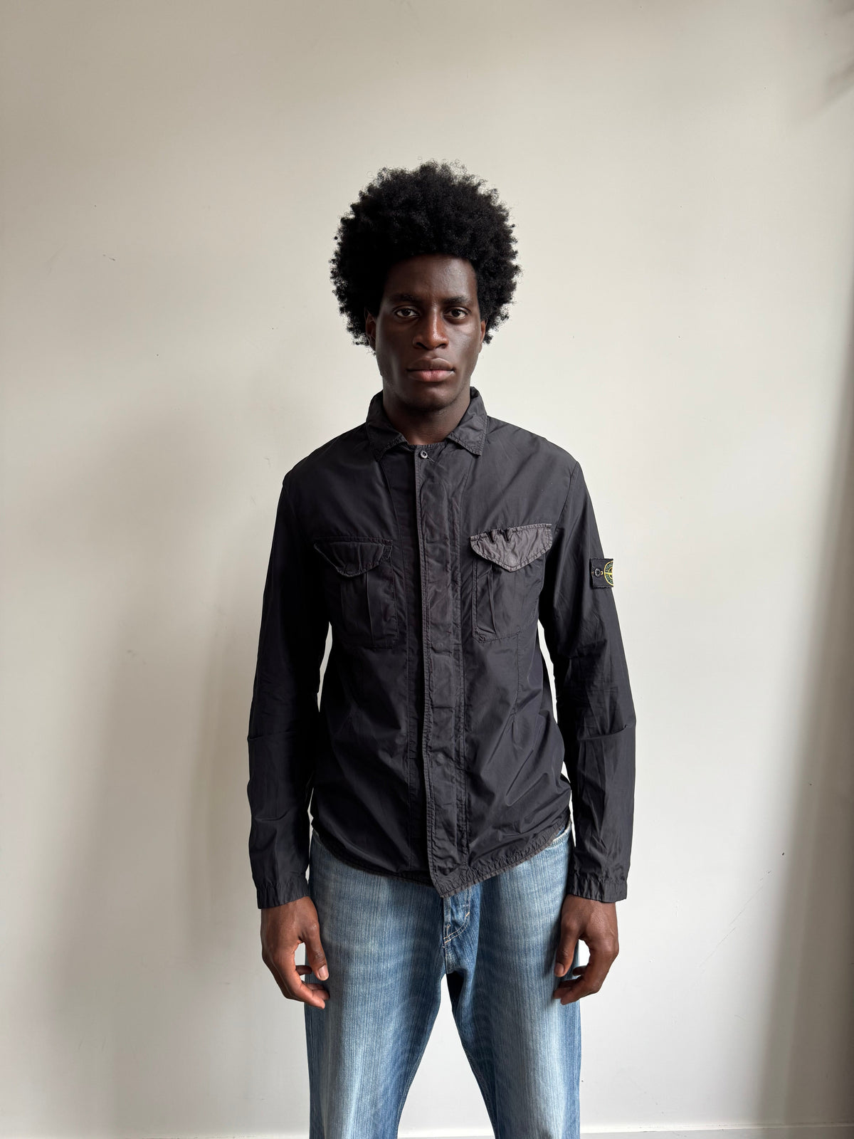 S/S 1996 Stone Island Navy Lightweight Jacket | Medium