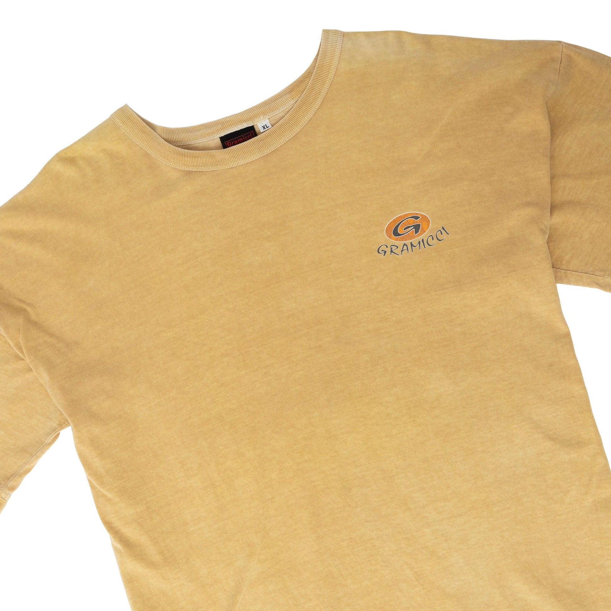 Gramicci Mustard Spellout Tee - Known Source