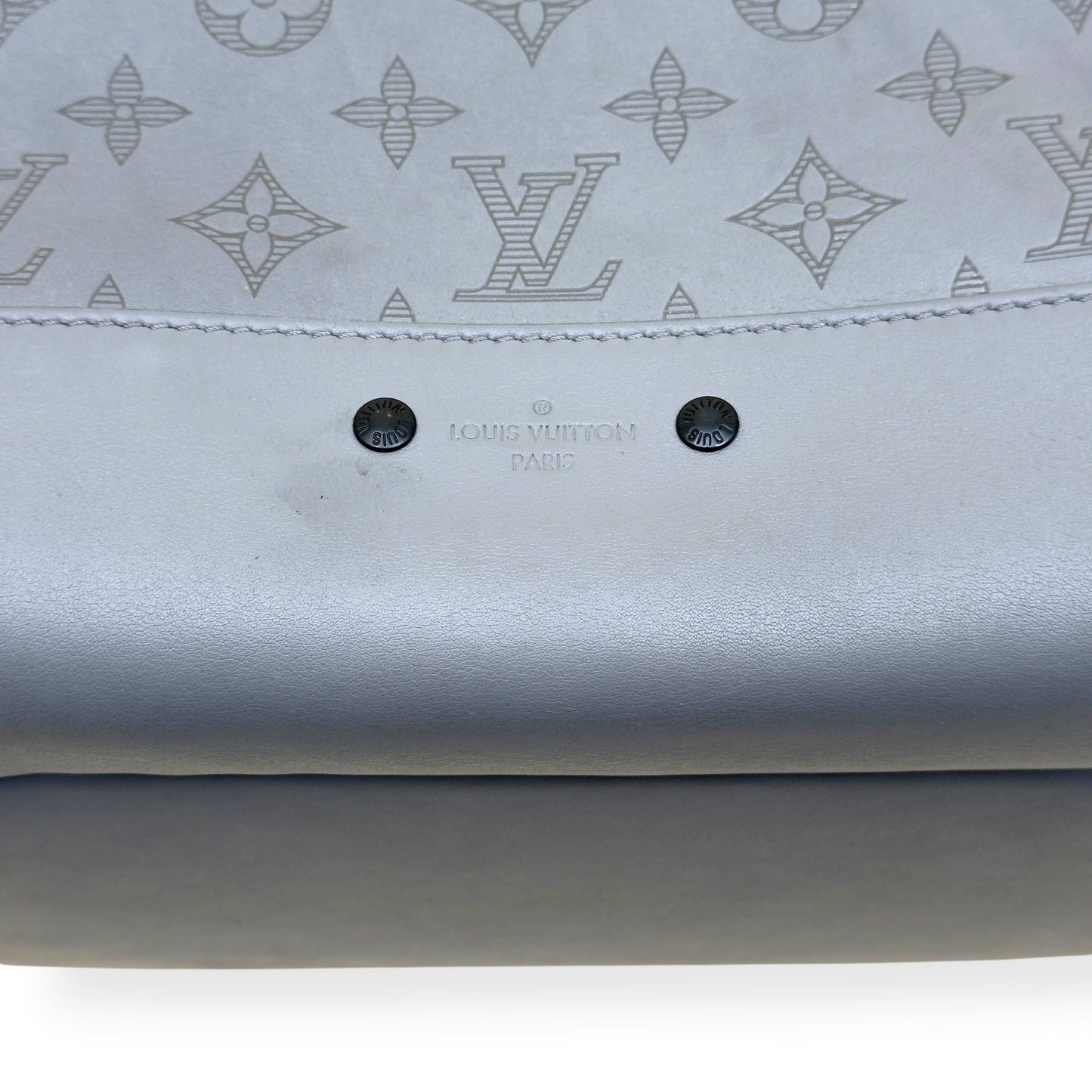 LOUIS VUITTON SHADOW MONOGRAM BACKPACK ANTHRACITE GREY PM | O/S, Grey