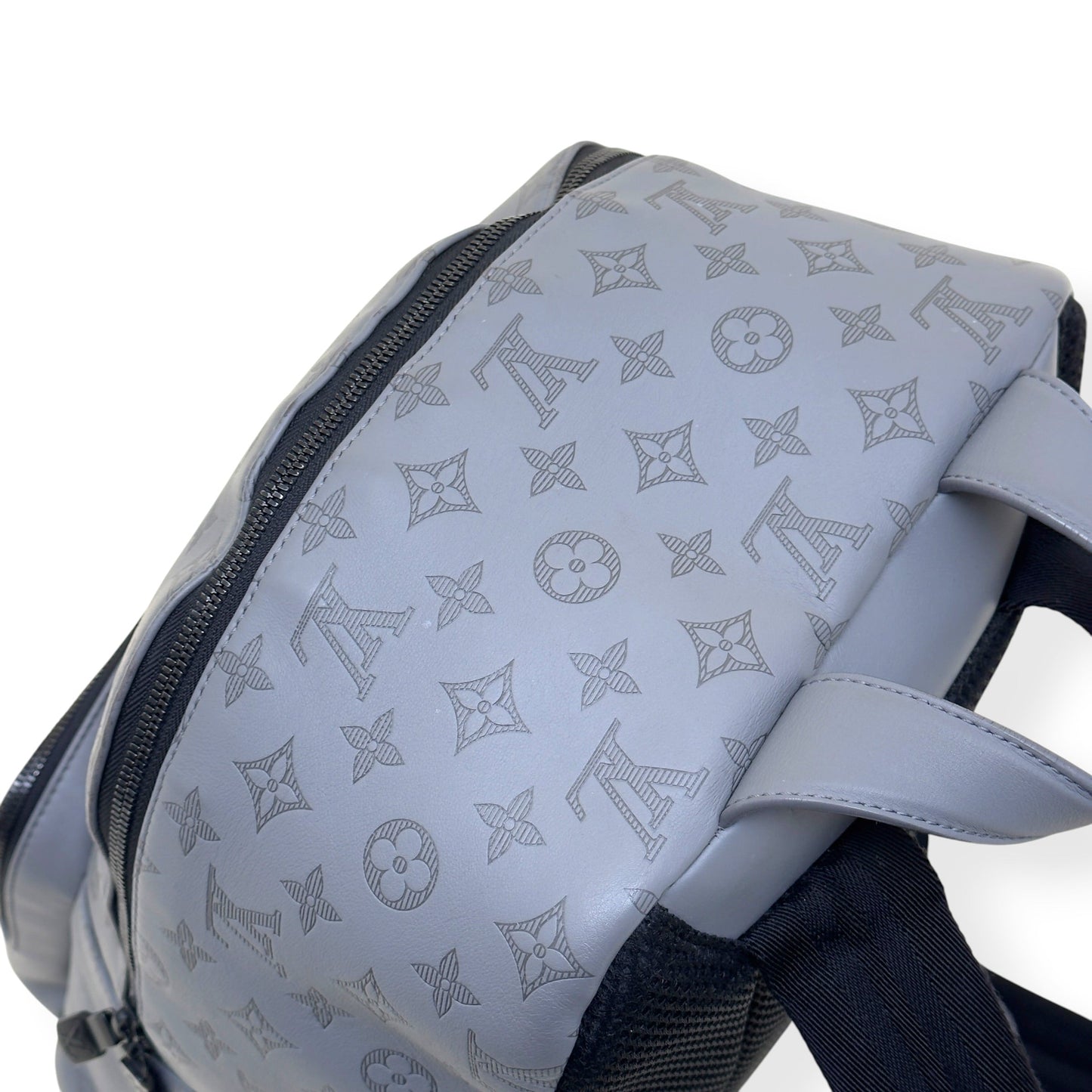 LOUIS VUITTON SHADOW MONOGRAM BACKPACK ANTHRACITE GREY PM | O/S, Grey