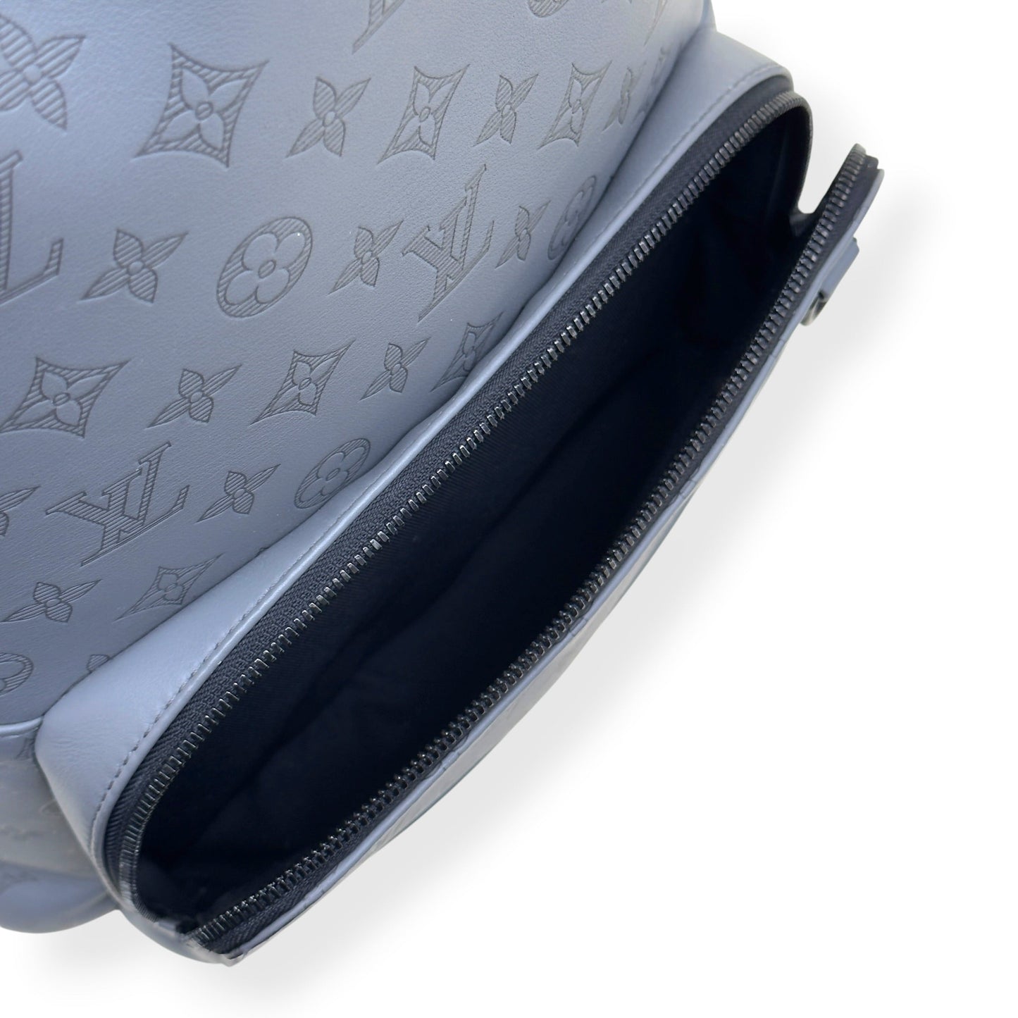 LOUIS VUITTON SHADOW MONOGRAM BACKPACK ANTHRACITE GREY PM | O/S, Grey