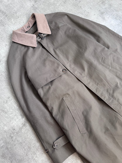 Christian Dior Wool Lined Single Breasted Trench Coat