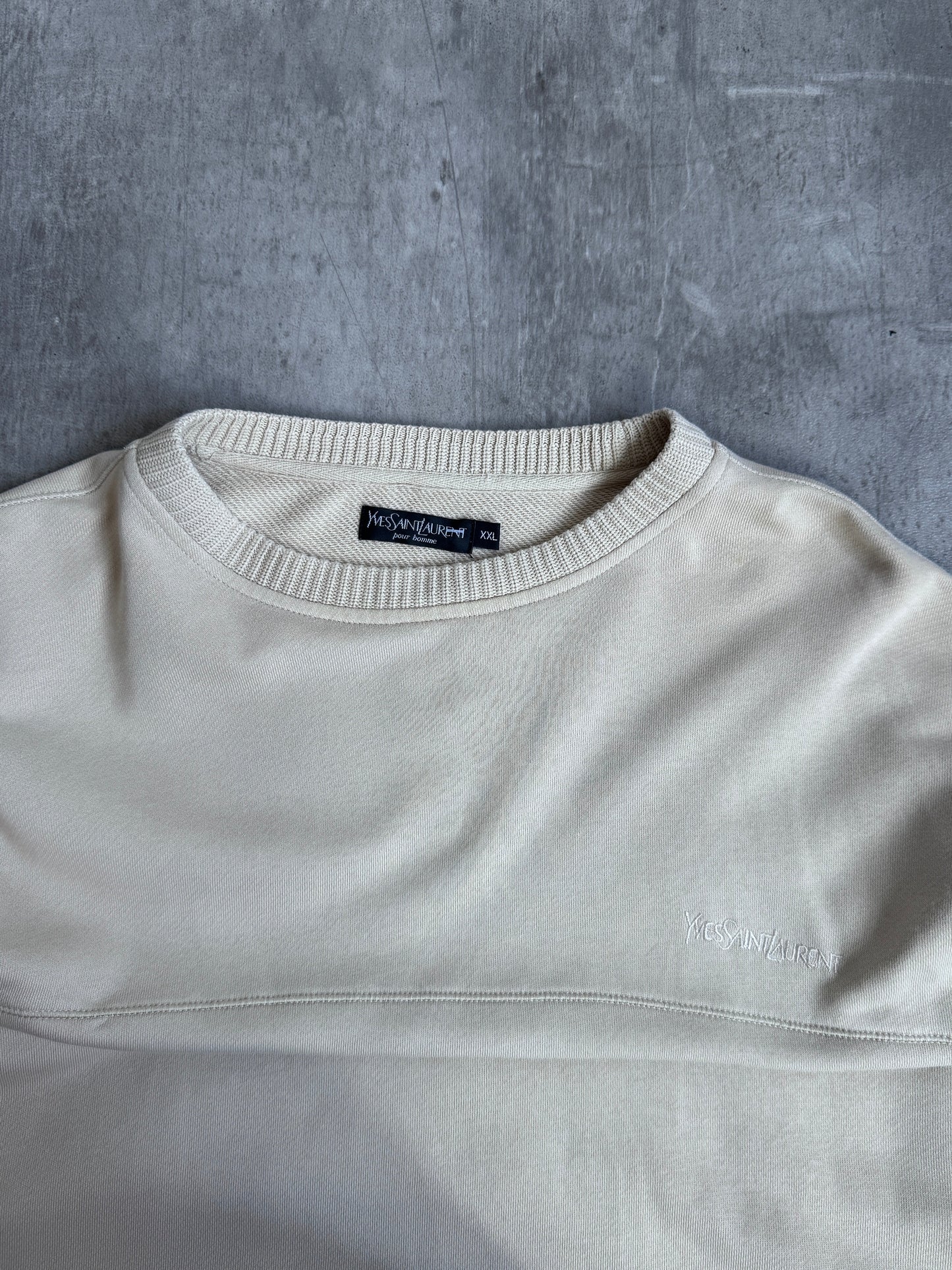 Yves Saint Laurent Cream Sweater