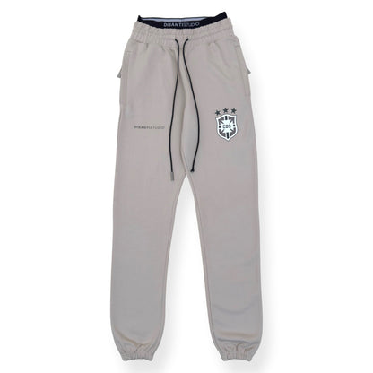 DISANTI STUDIO LOGO SWEATPANTS CREAM / BLACK S | Small, Black