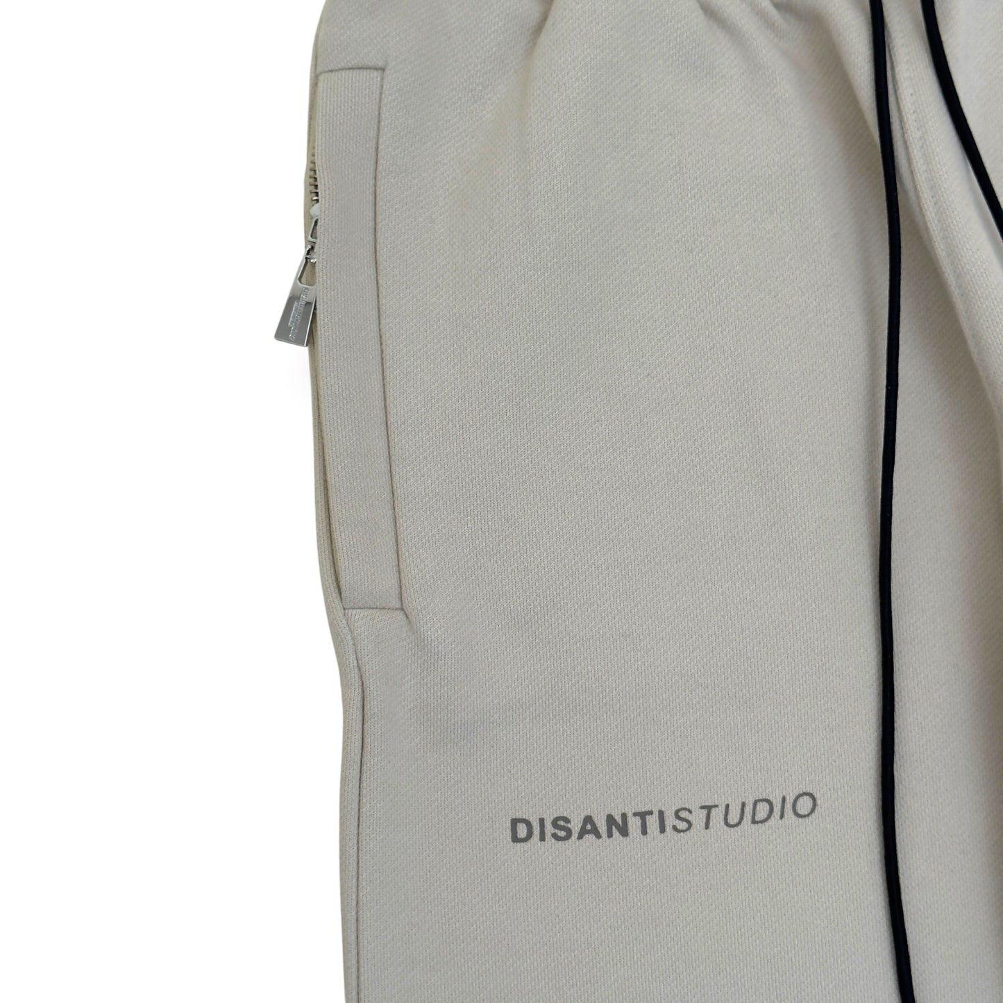 DISANTI STUDIO LOGO SWEATPANTS CREAM / BLACK S | Small, Black