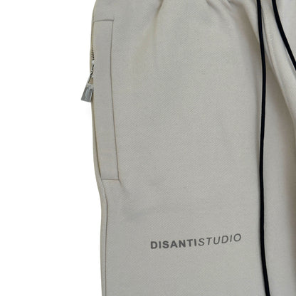 DISANTI STUDIO LOGO SWEATPANTS CREAM / BLACK S | Small, Black