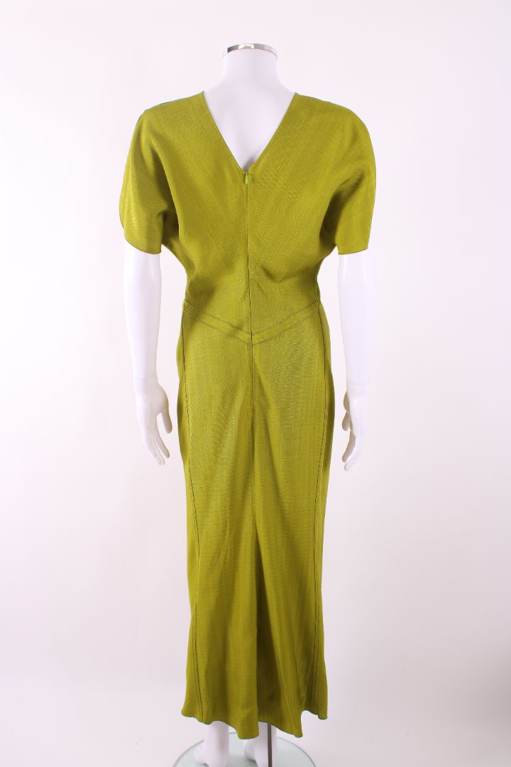 Victoria Beckham Gathered Midi Dress Green 10 | Default Title, Green