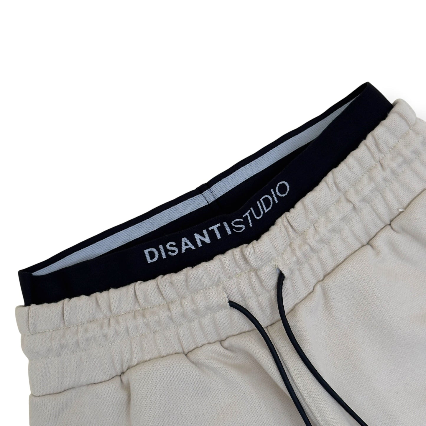 DISANTI STUDIO LOGO SWEATPANTS CREAM / BLACK S | Small, Black
