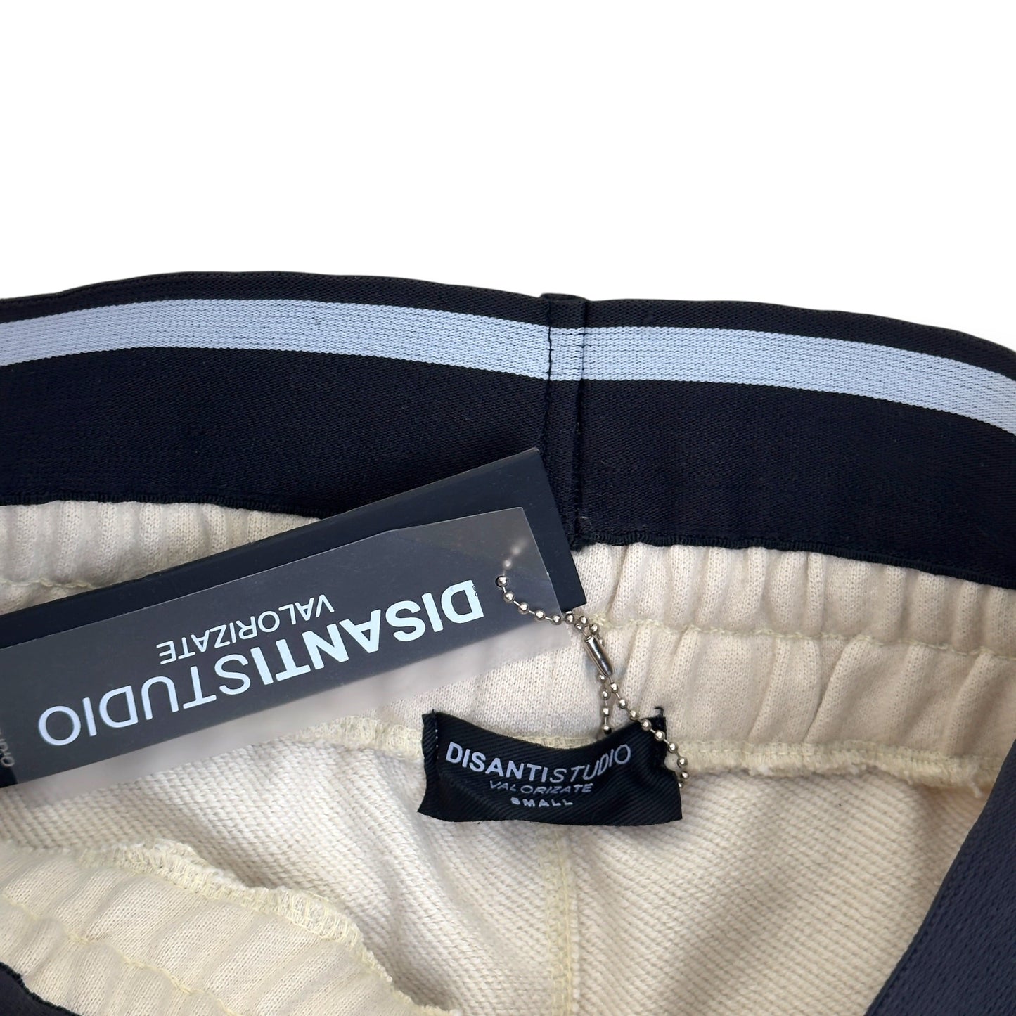 DISANTI STUDIO LOGO SWEATPANTS CREAM / BLACK S | Small, Black