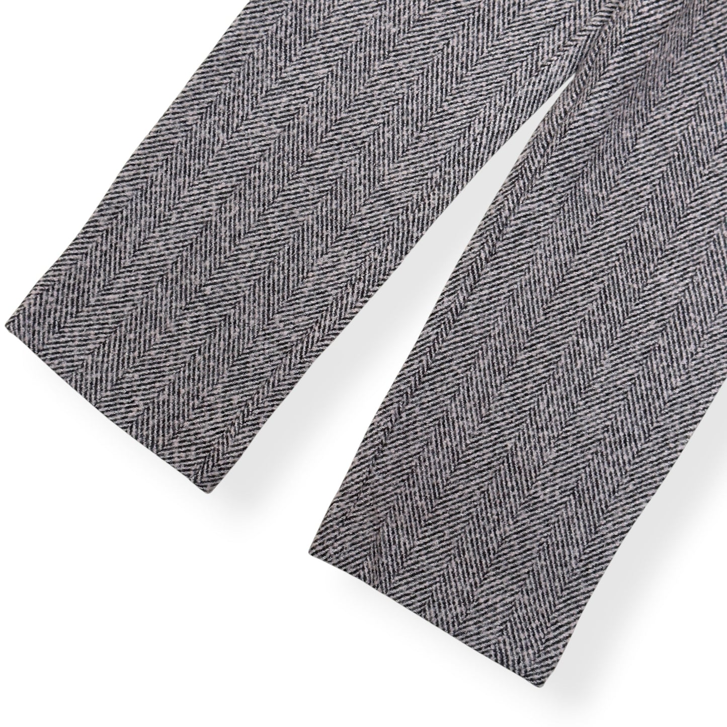 PERCIVAL HERRINGBONE STRAIGHT-LEG WOOL TROUSERS GREY 32 / M | Medium, Grey
