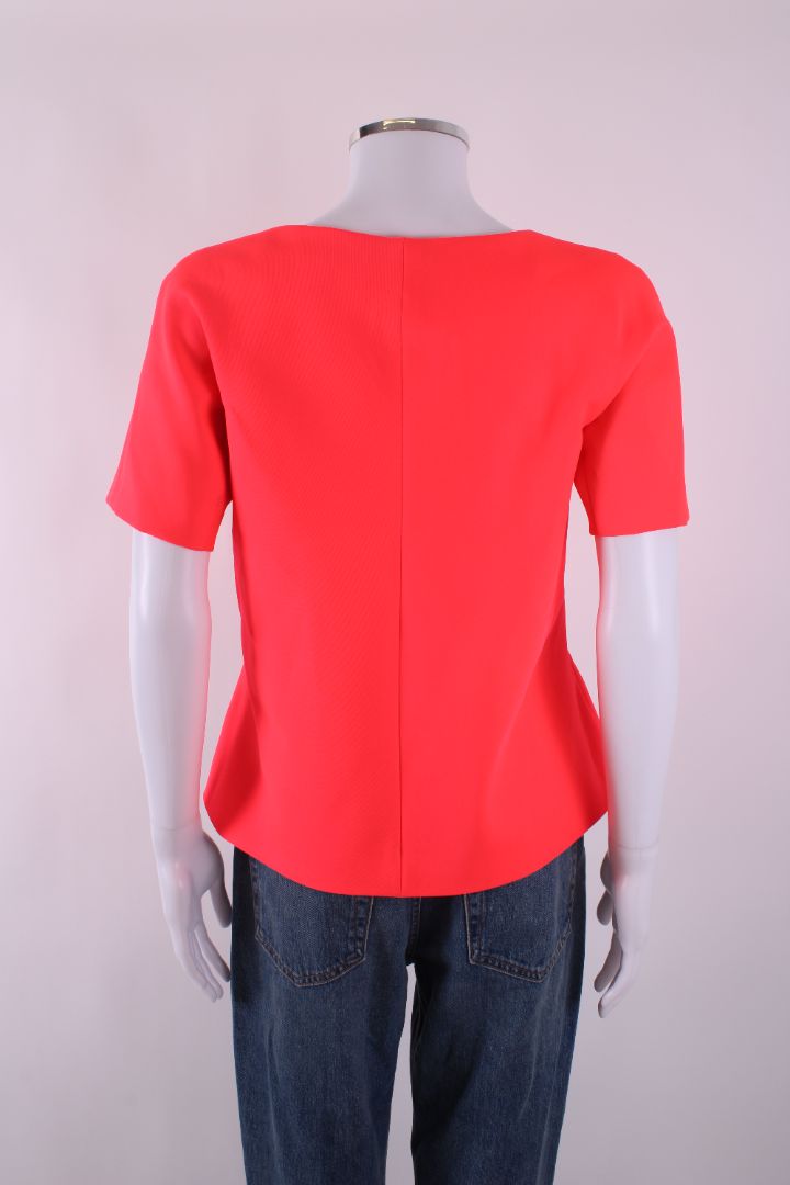 Jil Sander S/S Side Zip Top Coral/ Orange S | Default Title, Orange