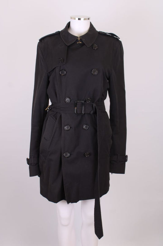 Burberry Kensington Medium Trench Coat Black M | Medium, Black