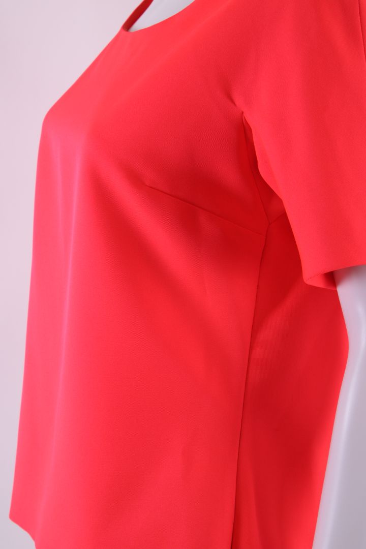 Jil Sander S/S Side Zip Top Coral/ Orange S | Default Title, Orange