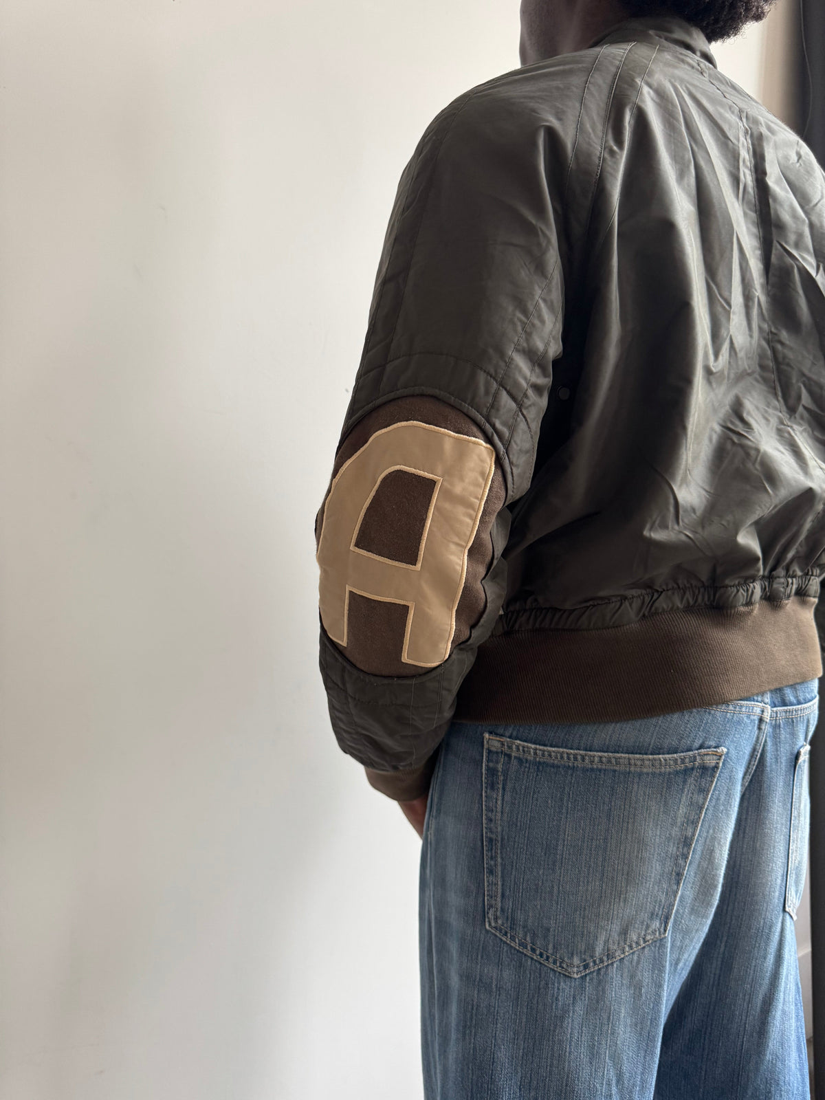 00's Armani Jeans Matte Olive Technical Bomber | Medium