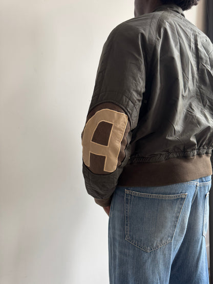 00's Armani Jeans Matte Olive Technical Bomber | Medium