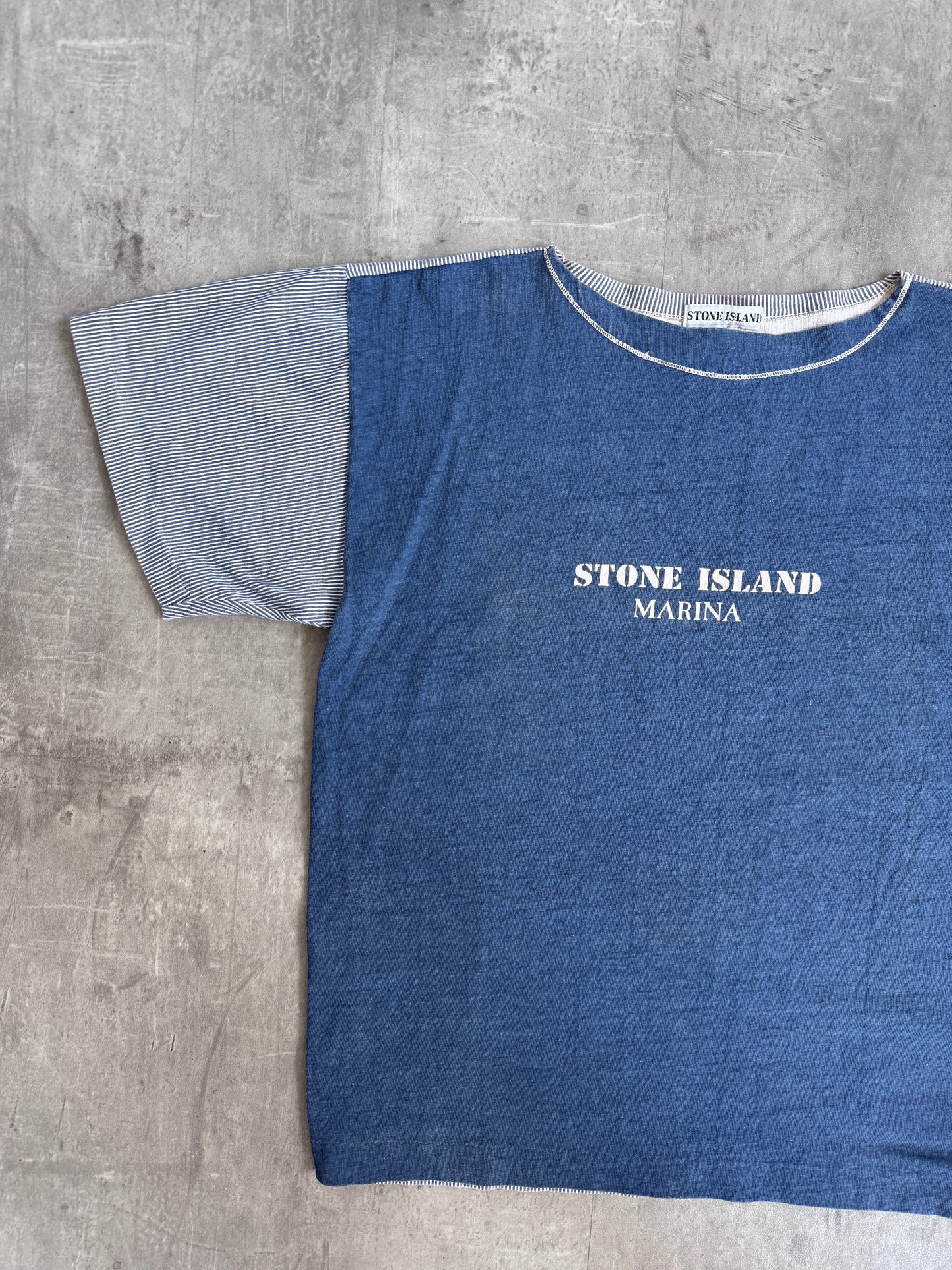 S/S 1987 Stone Island Marina Hybrid Marina Tee