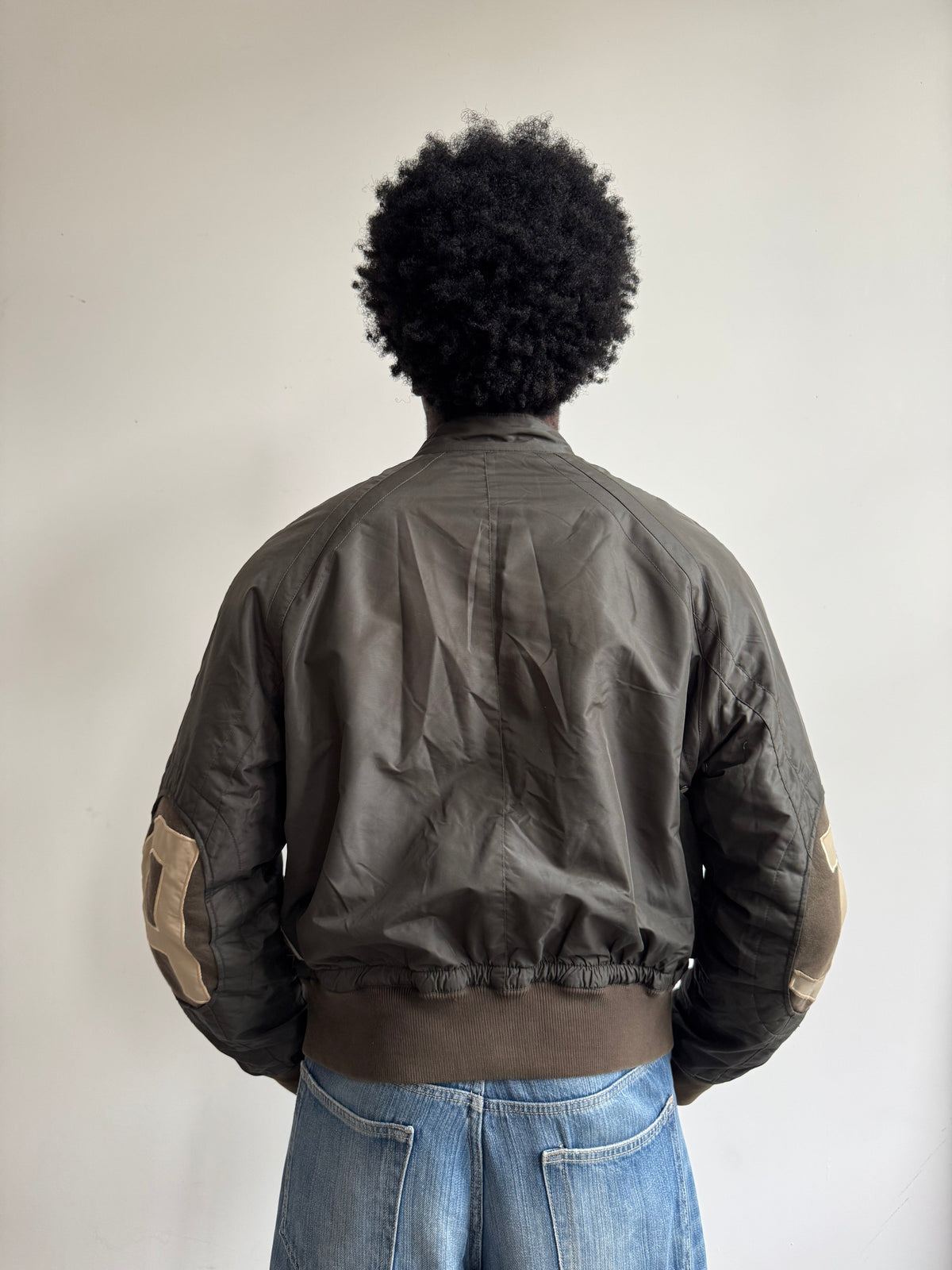 00's Armani Jeans Matte Olive Technical Bomber | Medium