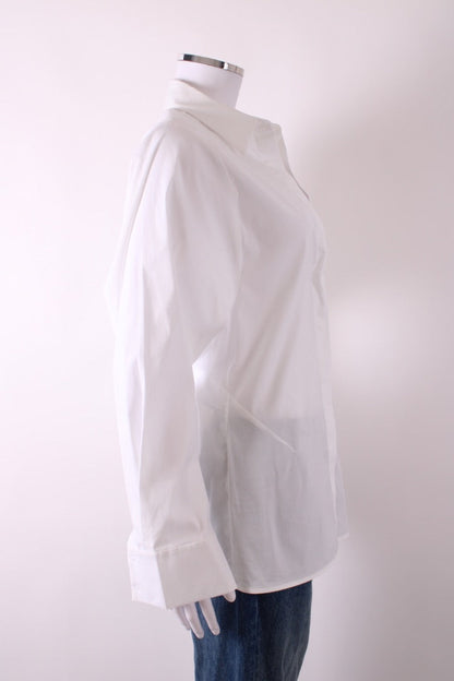 COS Ruched Detail Shirt White 36 | Default Title, White