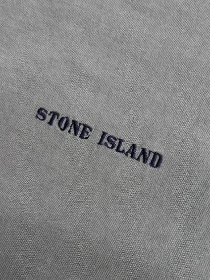 S/S 1987 Stone Island Olive Embroidered Logo Tee