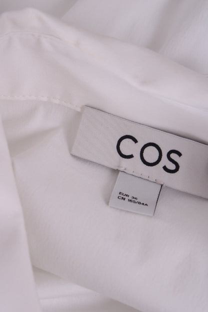 COS Ruched Detail Shirt White 36 | Default Title, White