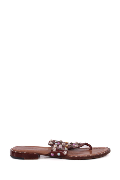 Dolce & Gabbana Studded sandals Brown 5 | DEFAULT TITLE, Brown