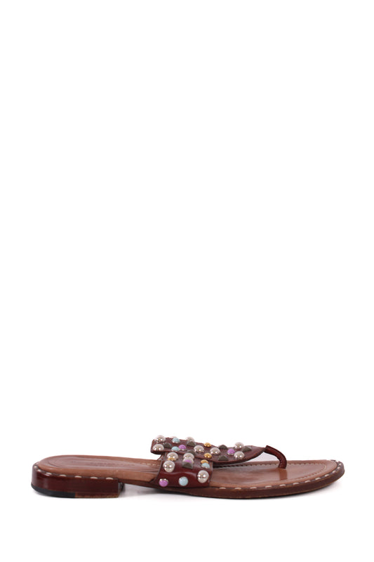 Dolce & Gabbana Studded sandals Brown 5 | DEFAULT TITLE, Brown