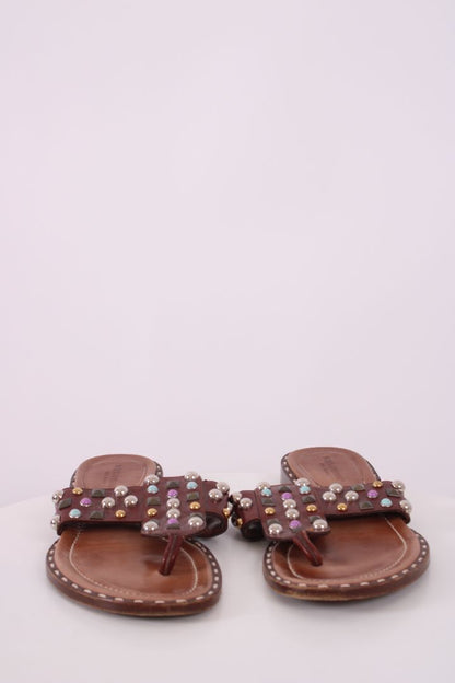 Dolce & Gabbana Studded sandals Brown 5 | DEFAULT TITLE, Brown
