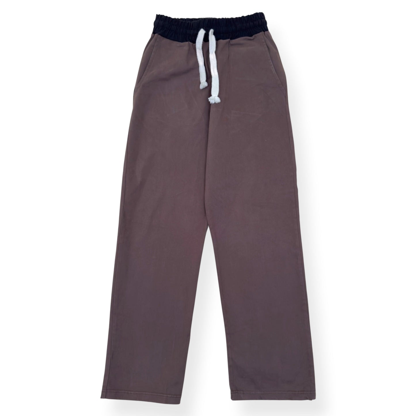 DISANTI STUDIO COTTON TROUSERS BROWN S | Small, Brown