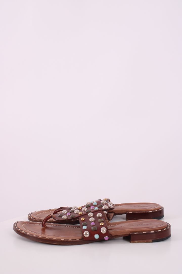 Dolce & Gabbana Studded sandals Brown 5 | DEFAULT TITLE, Brown