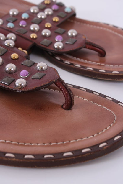 Dolce & Gabbana Studded sandals Brown 5 | DEFAULT TITLE, Brown