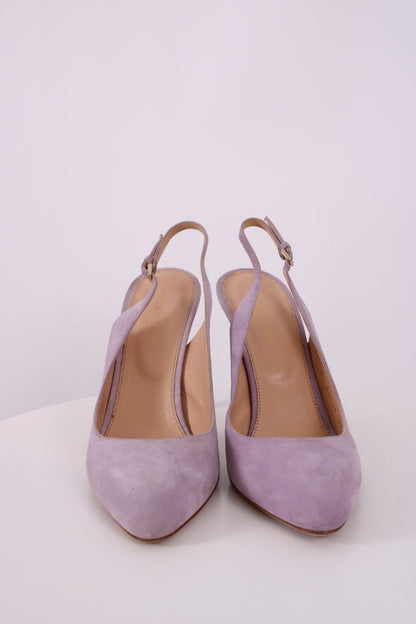 Sergio Rossi Shoes SUEDE SLING BACK Lilac 39 | DEFAULT TITLE, Lilac