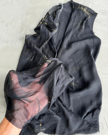 Luigi Asymmetric Silk Sheer Top - S/M