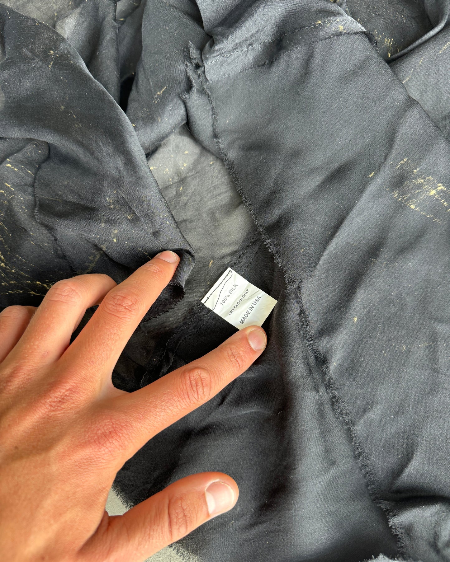 Luigi Asymmetric Silk Sheer Top - S/M