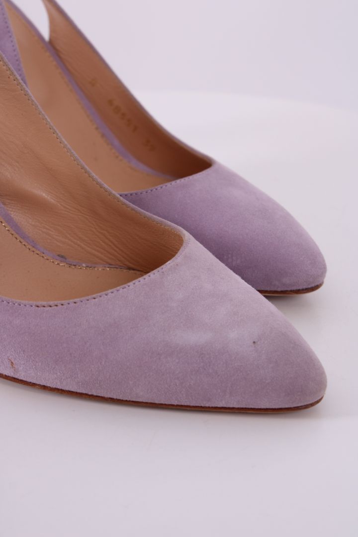 Sergio Rossi Shoes SUEDE SLING BACK Lilac 39 | DEFAULT TITLE, Lilac