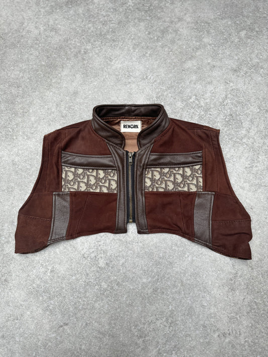 VT Rework: Cropped Dior Leather Vest