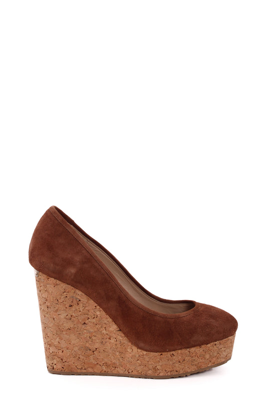 Jimmy Choo Suede wedges Tan 39 | Default Title, Tan