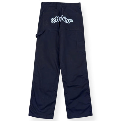 OFF-WHITE CARPENTER TROUSERS BLACK S | Small, Black