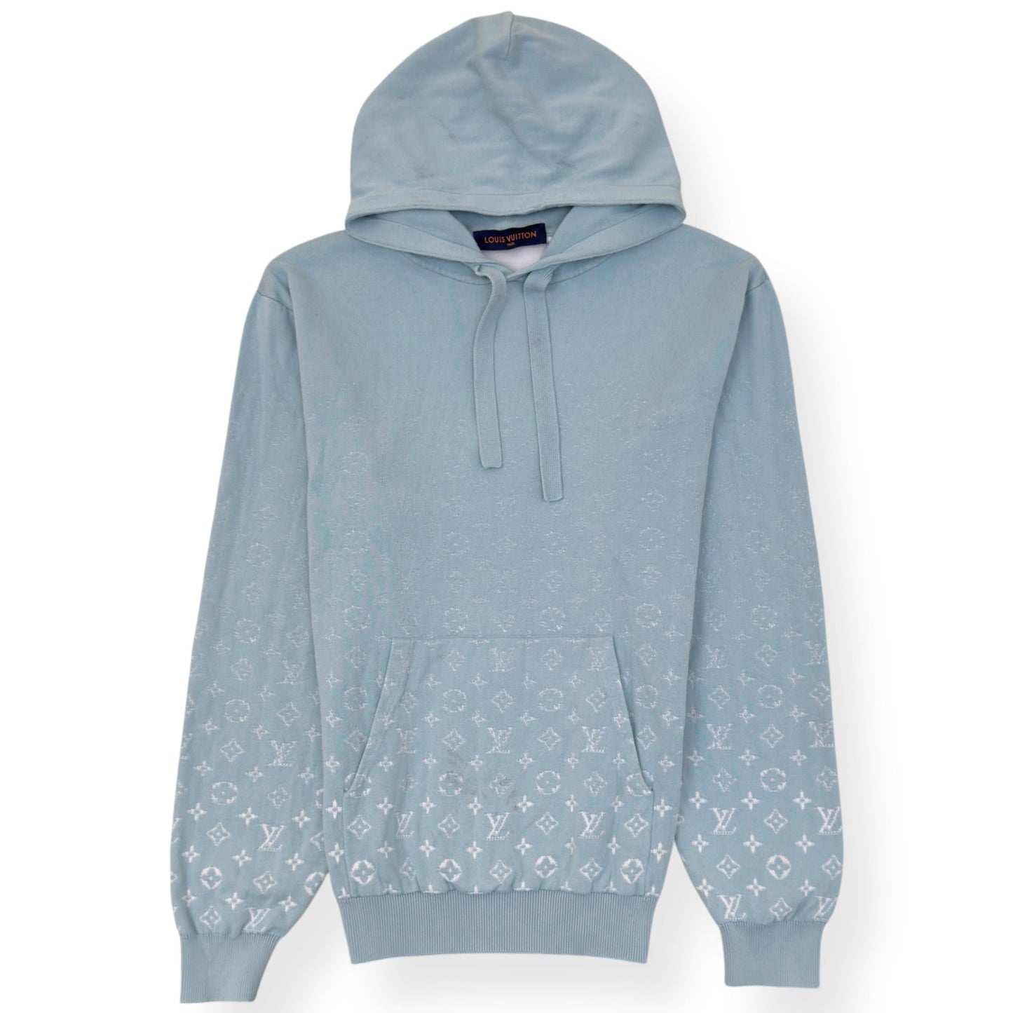 LOUIS VUITTON MONOGRAM GRADIENT HOODIE BLUE L | Large, Blue